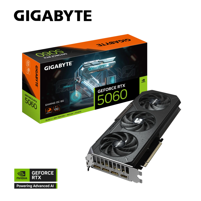 Grafična kartica GIGABYTE GeForce RTX 5060 Gaming OC 8G, 8GB GDDR7, PCI-E 5.0 GIGABYTE Grafična kartica GIGABYTE GeForce RTX 5060 Gaming OC 8G, 8GB GDDR7, PCI-E 5.0