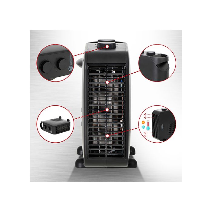 Adler kalorifer 2000W AD7725 črn