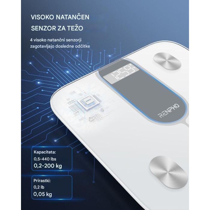 RENPHO Elis 1C pametna osebna tehtnica RENPHO RENPHO Elis 1C pametna osebna tehtnica