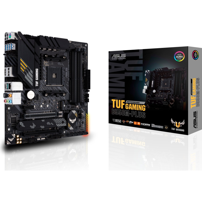 ASUS TUF GAMING B550M-PLUS, DDR4, SATA3, USB3.2Gen2, DP, 2.5Gb, AM4 mATX
