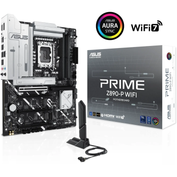 ASUS PRIME Z890-P WIFI, DDR5, SATA3, USB4, DP, 2.5GbE, Wi-Fi 7, LGA1851 ATX