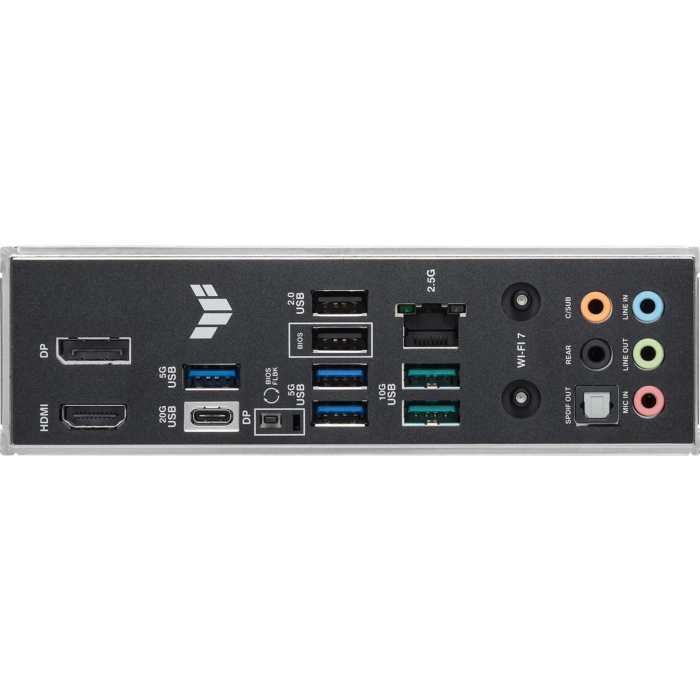 ASUS TUF GAMING B860-PLUS WIFI, DDR5, SATA3, USB4, DP, 2.5GbE, Wi-Fi 7, LGA1851 ATX