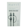 HAVIT kabel za polnjenje 4v1 USB / USB-C na USB-C / Lightning, 1M HAVIT HAVIT kabel za polnjenje 4v1 USB / USB-C na USB-C / Lightning, 1M
