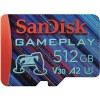 SanDisk GamePlay microSDXC UHS-I Card, 512GB Gaming microSDXC, 190MB/s, 130MB/s W, UHS-I, V30, U3, C