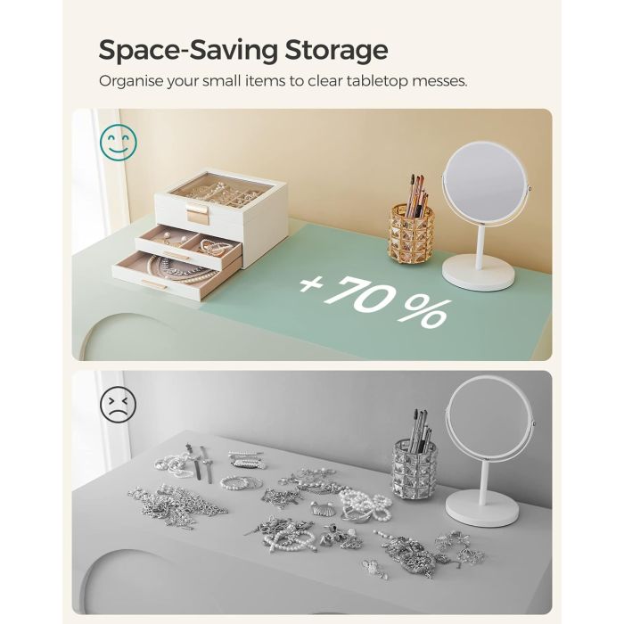 SONGMICS škatla za nakit triplastna JBC239WT SONGMICS SONGMICS škatla za nakit triplastna JBC239WT