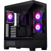 PHANTEKS XT View TEMPERED GLASS D-RGB E-ATX črno ohišje