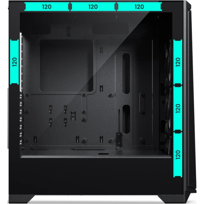 PHANTEKS ECLIPSE G370A TEMPERED GLASS D-RGB LED ATX črno ohišje PHANTEKS PHANTEKS ECLIPSE G370A TEMPERED GLASS D-RGB LED ATX črno ohišje