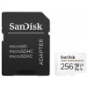SanDisk High Endurance video microSDHC 256GB + SD Adapter Full HD / 4K video, do 100/40 MB/s C10, U3