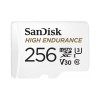 SanDisk High Endurance video microSDHC 256GB + SD Adapter Full HD / 4K video, do 100/40 MB/s C10, U3