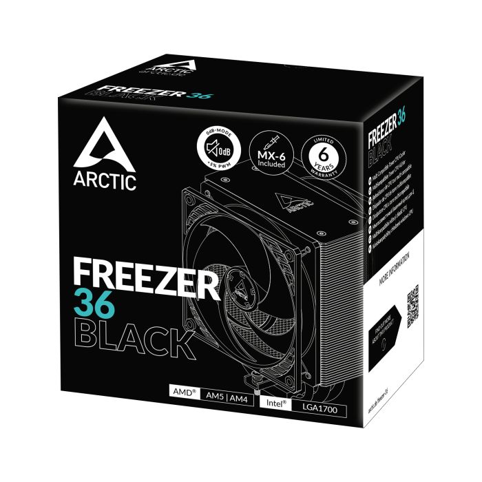 ARCTIC Freezer 36 Black, hladilnik za desktop procesorje INTEL/AMD ARCTIC ARCTIC Freezer 36 Black, hladilnik za desktop procesorje INTEL/AMD