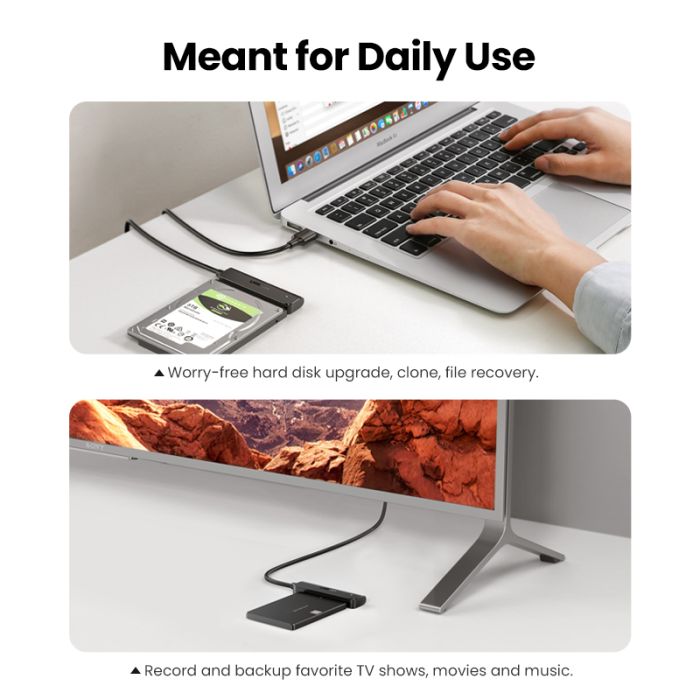 Ugreen adapter HDD SSD 2.5 SATA III 3.0 - USB 3.2 Gen 1 (USB 5 Gbps) UGREEN Ugreen adapter HDD SSD 2.5 SATA III 3.0 - USB 3.2 Gen 1 (USB 5 Gbps)