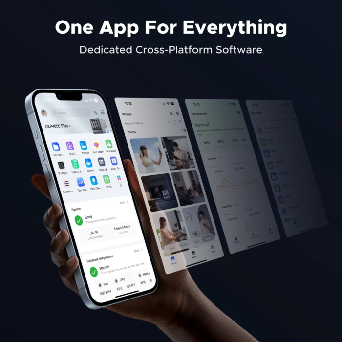 Ugreen NASync DXP4800 Plus za 4+2 diska, Intel 8505, 8GB DDR5, 1x2.5GbE in 1x 10GbE mreža