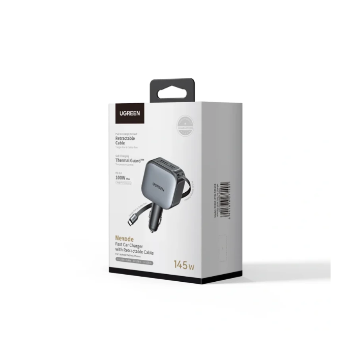 Ugreen 145W avtopolnilec z vgrajenim USB-C kablom