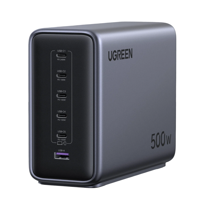 Ugreen Nexode 500W GaN 6-portni USB polnilec