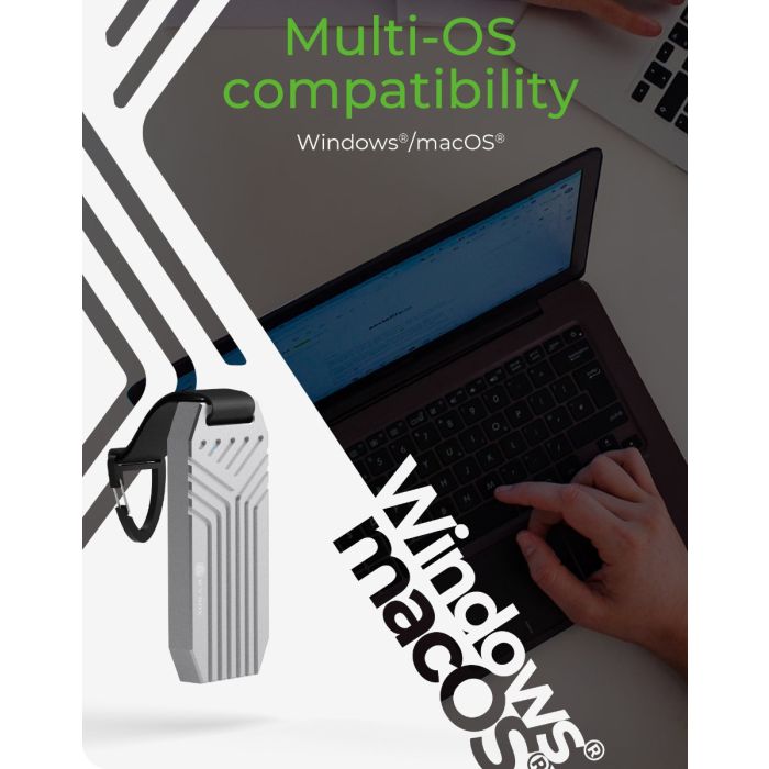 IcyBox IB-1919M-C42 USB4 Gen 3x2 ohišje za M.2 NVMe SSD