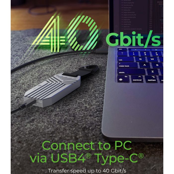 IcyBox IB-1919M-C42 USB4 Gen 3x2 ohišje za M.2 NVMe SSD