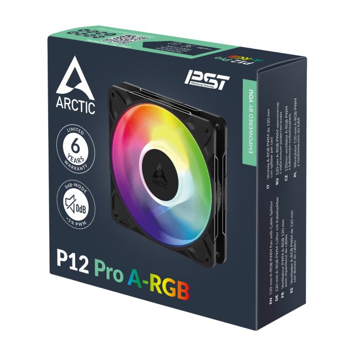 ARCTIC P12 PRO A-RGB 120mm 4-pin ventilator ARCTIC ARCTIC P12 PRO A-RGB 120mm 4-pin ventilator