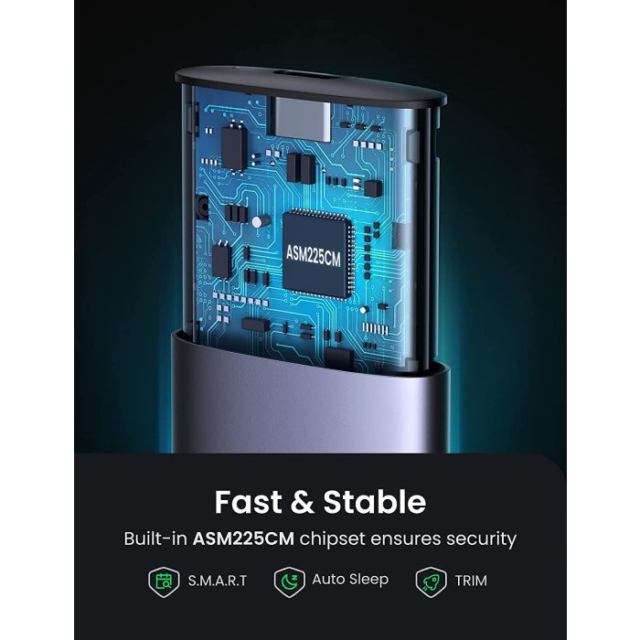 Ugreen M.2 SATA SSD USB 3.1 Gen2  zunanje aluminijasto ohišje