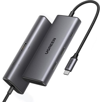 Ugreen 7v1 USB-C Hub (10Gbps USB 3.2, 4K@30Hz HDMI) Ugreen 7v1 USB-C Hub (10Gbps USB 3.2, 4K@30Hz HDMI)