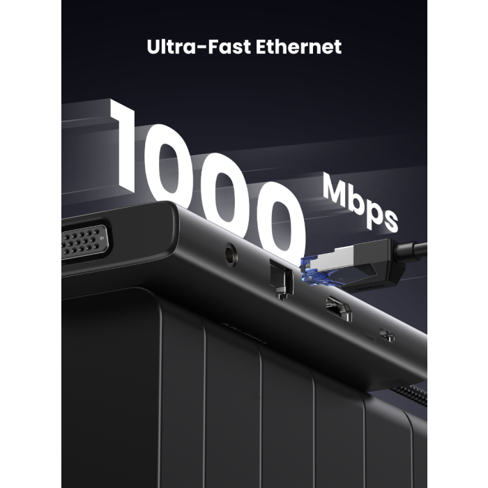 Ugreen 11v1 USB-C priklopna postaja s 100W PD vhodom UGREEN Ugreen 11v1 USB-C priklopna postaja s 100W PD vhodom