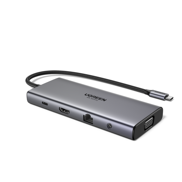 Ugreen 11v1 USB-C priklopna postaja s 100W PD vhodom UGREEN Ugreen 11v1 USB-C priklopna postaja s 100W PD vhodom