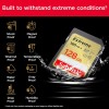 SanDisk Extreme PLUS 128GB SDHC Mspominska kartica 180MB/s in 90MB/s branje/pisanje, UHS-I, Class 10