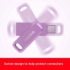 SanDisk USB 256GB Ultra Dual Drive Go USB Type-C 400MB/s sivka violičen