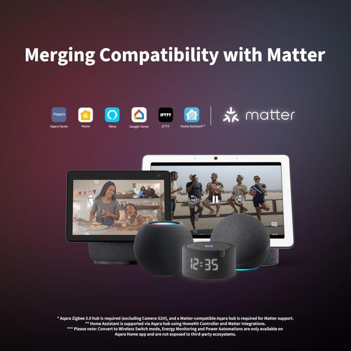 AQARA dvojni relejni modul T2 (DCM-K01) - dvojni relejni modul Zigbee 3.0