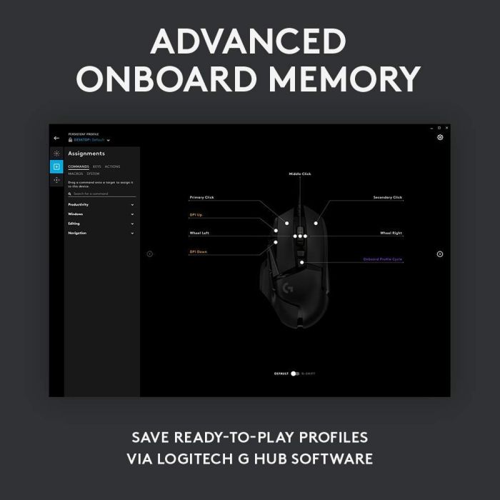 Logitech Gaming miška G502 Hero LED