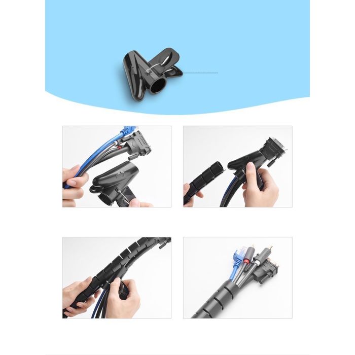 Ugreen ovoj za urejanje kablov 25mm 5m - polybag