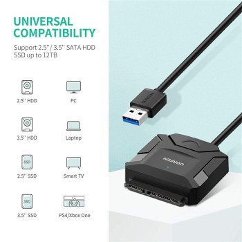 Ugreen 20611 USB 3.0 v SATA adapter za 2,5/3