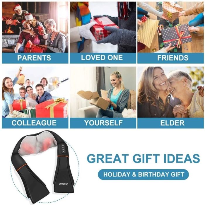 RENPHO U-Neck 1 Shiatsu masažni aparat za vrat in ramena RENPHO RENPHO U-Neck 1 Shiatsu masažni aparat za vrat in ramena