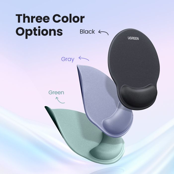 Ugreen ergonomska podloga za miško z naslonom za zapestje - zelena