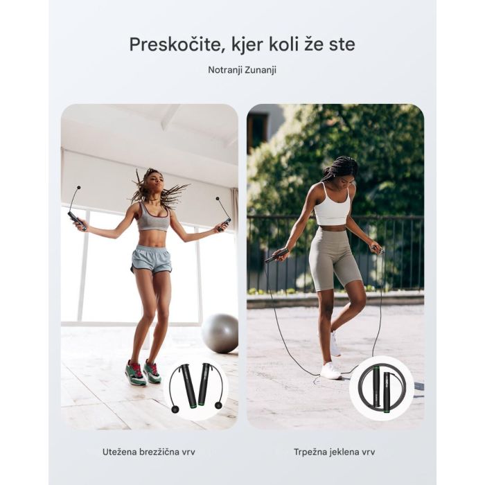 RENPHO Smart Jump Rope – brezžična preskakovalna vrvica z nasadkom RENPHO RENPHO Smart Jump Rope – brezžična preskakovalna vrvica z nasadkom