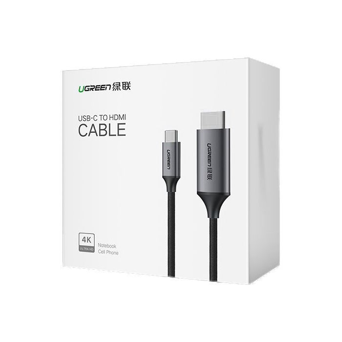 Ugreen USB-C na HDMI kabel 1.5m 4K@60Hz - box UGREEN Ugreen USB-C na HDMI kabel 1.5m 4K@60Hz - box