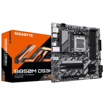GIGABYTE B850M DS3H, DDR5, SATA3, USB3.2Gen2, DP, 2.5GbE, AM5 mATX GIGABYTE B850M DS3H, DDR5, SATA3, USB3.2Gen2, DP, 2.5GbE, AM5 mATX