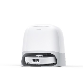 Roborock Qrevo Curv robotski sesalnik s samopraznilno postajo, bel