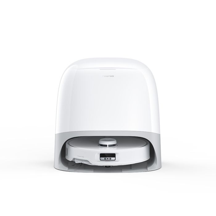 Roborock Qrevo Curv robotski sesalnik s samopraznilno postajo, bel