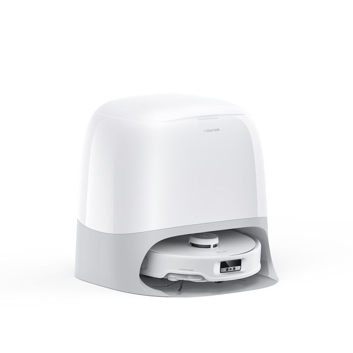Roborock Qrevo Curv robotski sesalnik s samopraznilno postajo, bel