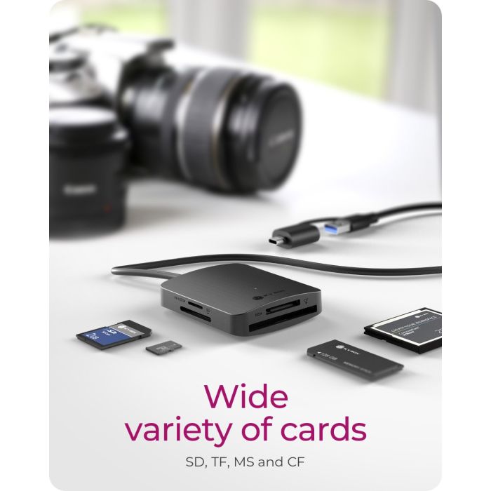 IcyBox IB-CR302-CU3 čitalec kartic USB 3.0 z USB-A in USB-C priključkom ICYBOX IcyBox IB-CR302-CU3 čitalec kartic USB 3.0 z USB-A in USB-C priključkom