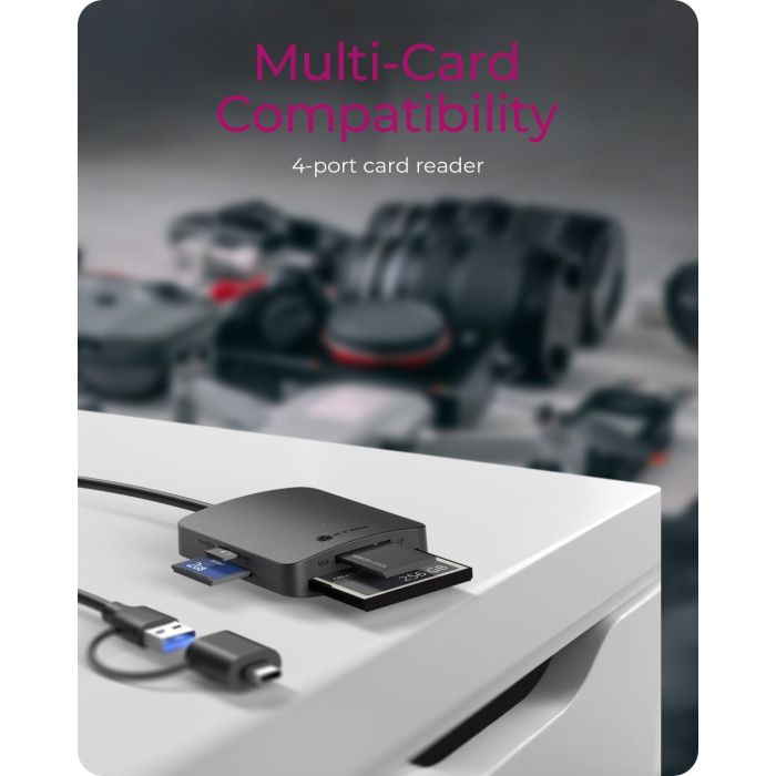 IcyBox IB-CR302-CU3 čitalec kartic USB 3.0 z USB-A in USB-C priključkom ICYBOX IcyBox IB-CR302-CU3 čitalec kartic USB 3.0 z USB-A in USB-C priključkom