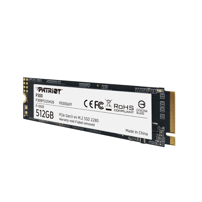 Patriot P300 512GB M.2 NVMe SSD PCIe Gen 3 x4 PATRIOT Patriot P300 512GB M.2 NVMe SSD PCIe Gen 3 x4