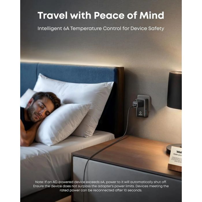 Anker Nano potovalni adapter 5v1, 20W, črn ANKER Anker Nano potovalni adapter 5v1, 20W, črn