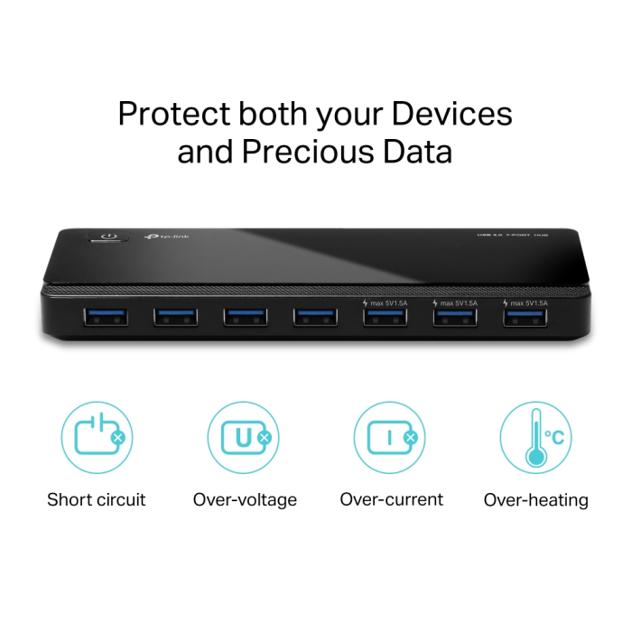 TP-LINK UH700 7 portni USB 3.0 hub TP-LINK TP-LINK UH700 7 portni USB 3.0 hub