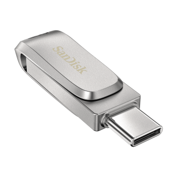 SanDisk Ultra Dual Drive Luxe USB Type-C 256GB 400MB/s USB 3.2 Gen 1, srebrn