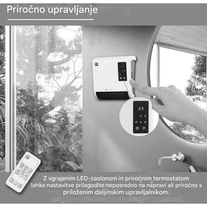 SHE kopalniški ventilatorski grelnik 2000 W SHE SHE kopalniški ventilatorski grelnik 2000 W