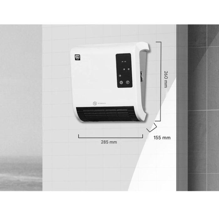 SHE kopalniški ventilatorski grelnik 2000 W SHE SHE kopalniški ventilatorski grelnik 2000 W