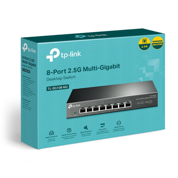 TP-LINK SG108-M2 8 port 2.5G mrežno stikalo / switch TP-LINK TP-LINK SG108-M2 8 port 2.5G mrežno stikalo / switch