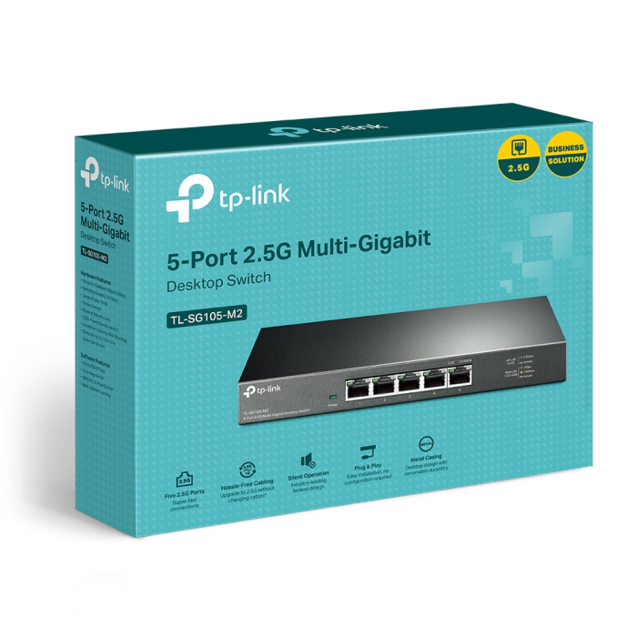 TP-LINK SG105-M2 V1 5 port 2.5G mrežno stikalo / switch TP-LINK TP-LINK SG105-M2 V1 5 port 2.5G mrežno stikalo / switch