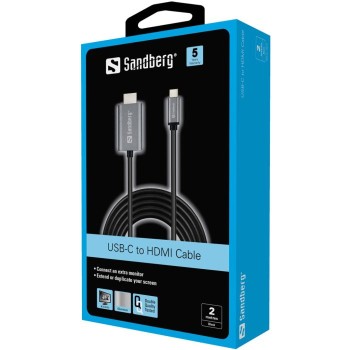 Sandberg USB-C na HDMI Cable 2m vmesni kabel Sandberg USB-C na HDMI Cable 2m vmesni kabel